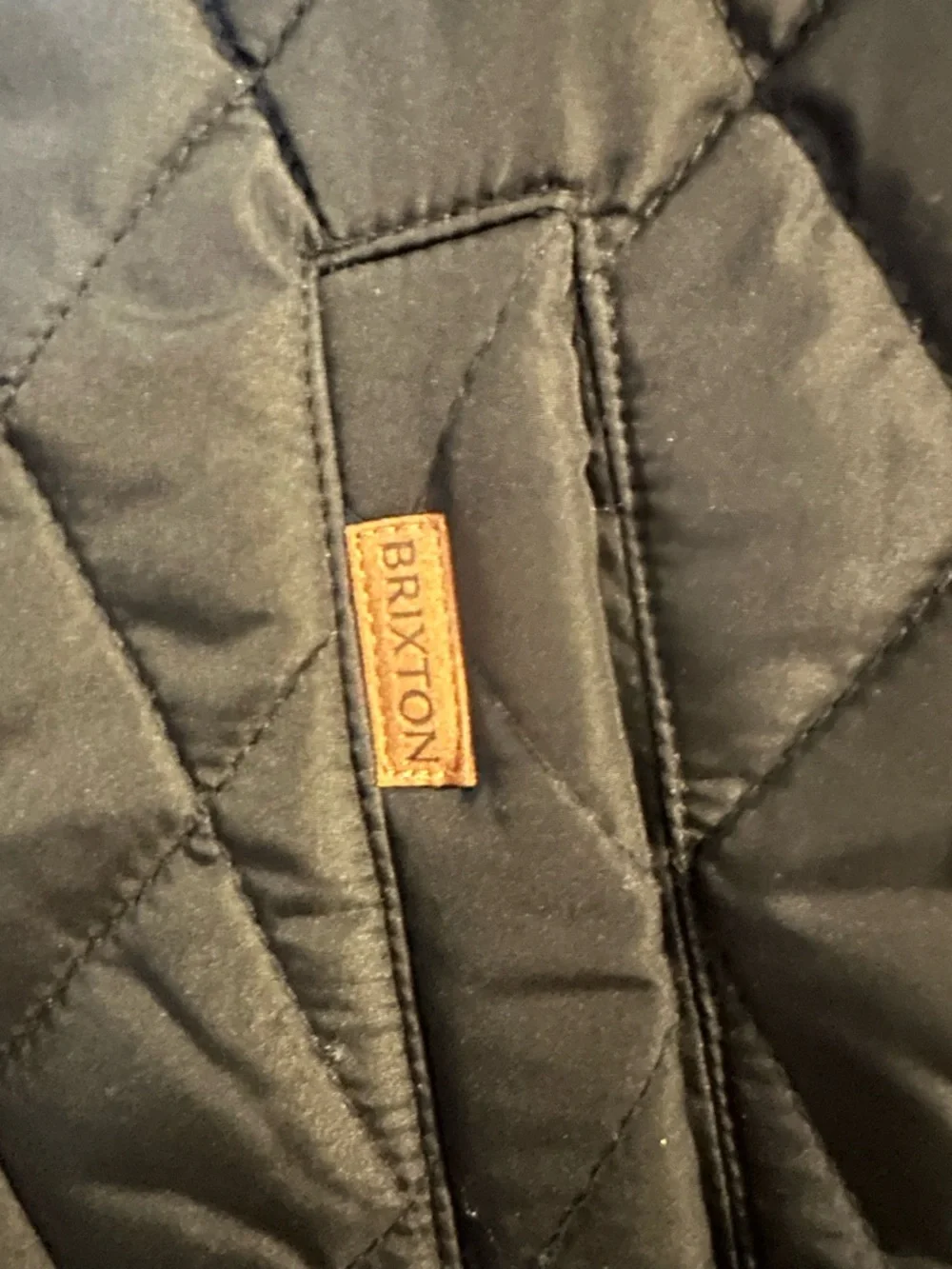 Brixton Women’s Cass Jacket Black Quilted Snap-Front Barn Style Size Small - Picture 9 of 9